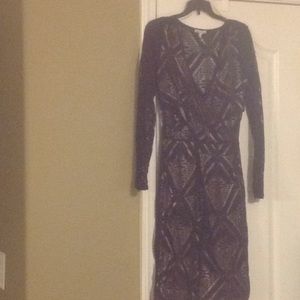 Charlotte Russe Black Net Casual Dress
